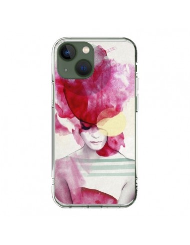 iPhone 13 Case Bright Pink Ritratt Girl - Jenny Liz Rome