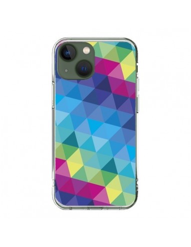 Coque iPhone 13 Azteque Gheo Bleu - Javier Martinez