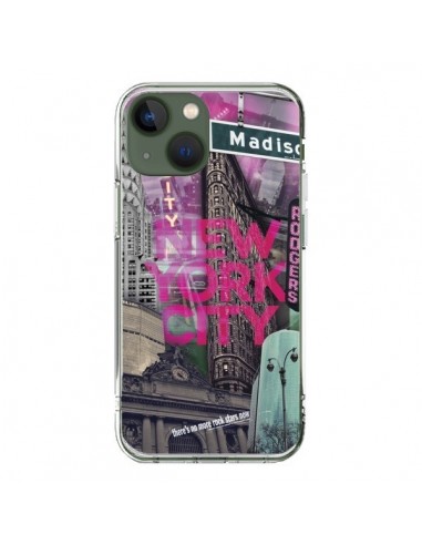 Coque iPhone 13 New York City Rose - Javier Martinez