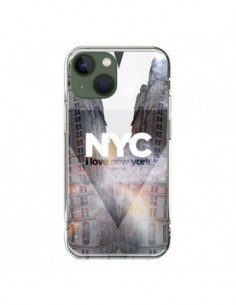 Coque iPhone 13 I Love New York City Orange - Javier...