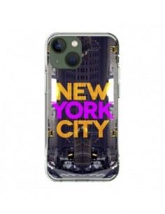 Coque iPhone 13 New York City Orange Violet - Javier...