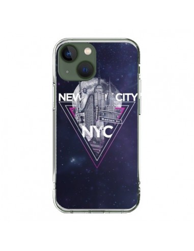Coque iPhone 13 New York City Triangle Rose - Javier Martinez