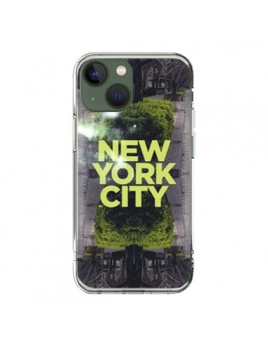 Coque iPhone 13 New York City Vert - Javier Martinez