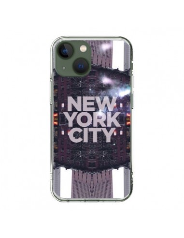 Coque iPhone 13 New York City Violet - Javier Martinez