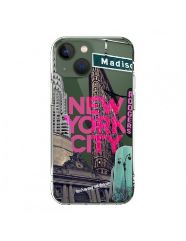 Coque iPhone 13 New Yorck City NYC Transparente - Javier Martinez