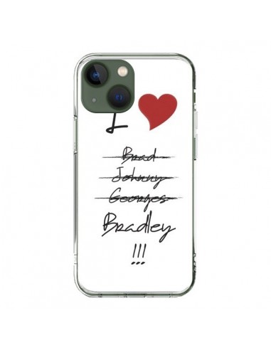 Coque iPhone 13 I love Bradley Coeur Amour - Julien Martinez