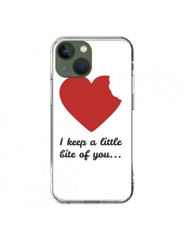 Coque iPhone 13 I Keep a little bite of you Coeur Love Amour - Julien Martinez
