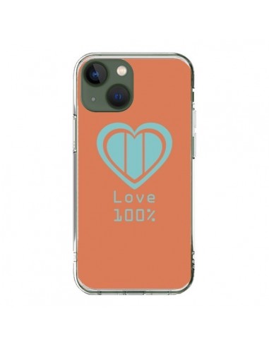 Coque iPhone 13 Love 100% Coeur Amour - Julien Martinez