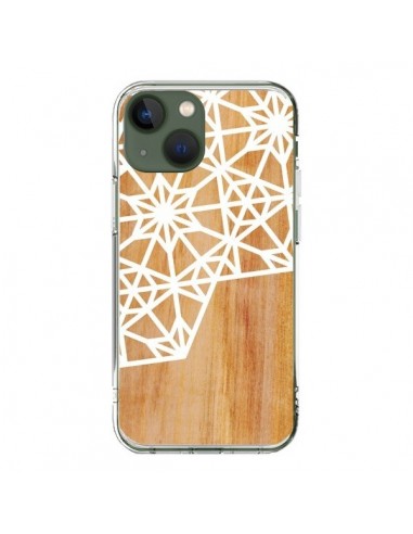 Cover iPhone 13 Frozen Stars Stelle Legno Azteque Aztec Tribal - Jenny Mhairi