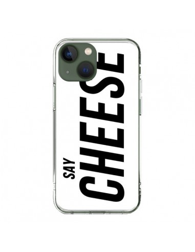 Coque iPhone 13 Say Cheese Smile Blanc - Jonathan Perez