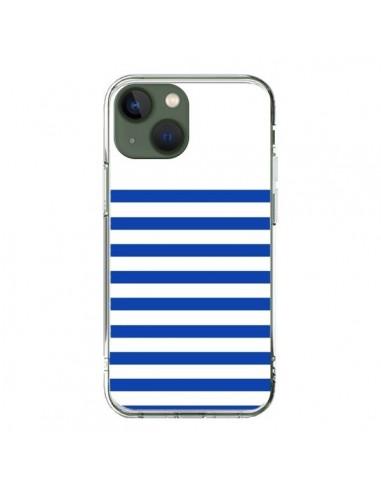 Coque iPhone 13 Mariniere Bleu - Jonathan Perez