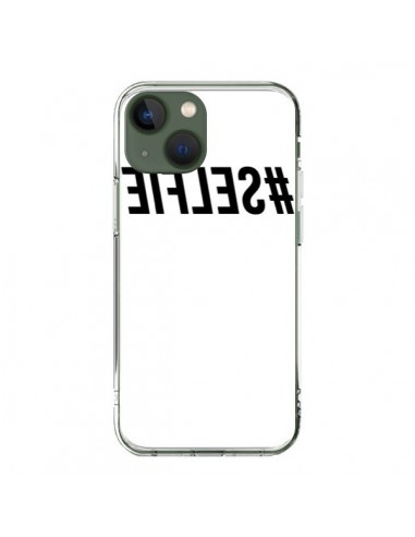 Coque iPhone 13 Hashtag Selfie Noir Inversé - Jonathan Perez