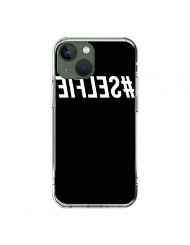 Coque iPhone 13 Hashtag Selfie Blanc Inversé - Jonathan Perez