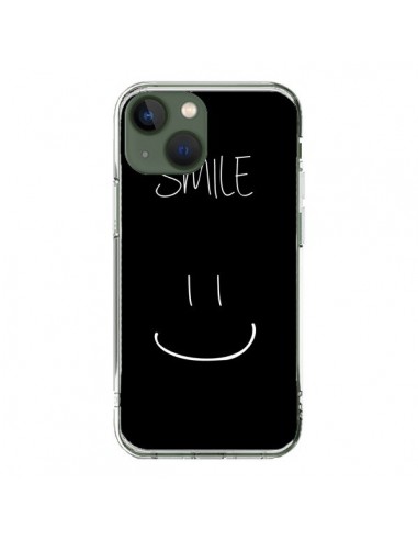 Coque iPhone 13 Smile Souriez Noir - Jonathan Perez