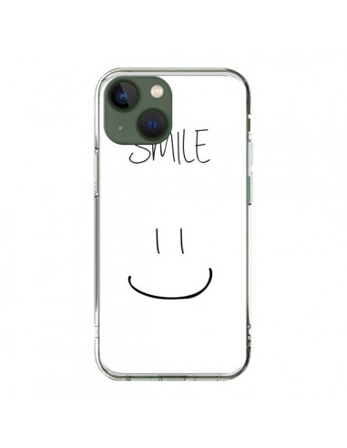 Coque iPhone 13 Smile Souriez en Blanc - Jonathan Perez