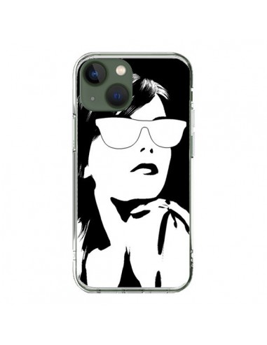 iPhone 13 Case Girl Eyesali White - Jonathan Perez