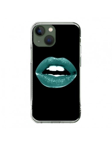 Coque iPhone 13 Lèvres Bleues - Jonathan Perez