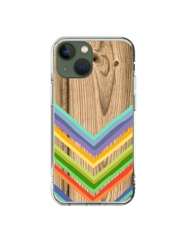 Cover iPhone 13 Tribal Azteco Legno Wood - Jonathan Perez