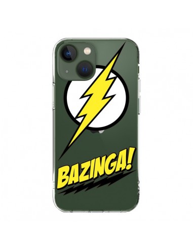 Coque iPhone 13 Bazinga Sheldon The Big Bang Thoery Transparente - Jonathan Perez