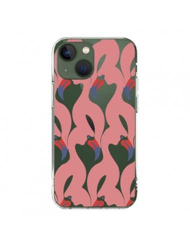 Coque iPhone 13 Flamant Rose Flamingo Transparente - Dricia Do