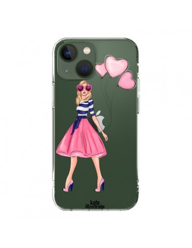 Coque iPhone 13 Legally Blonde Love Transparente - kateillustrate