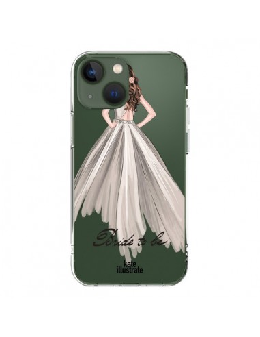 Cover iPhone 13 Bride To Be Sposa Trasparente - kateillustrate