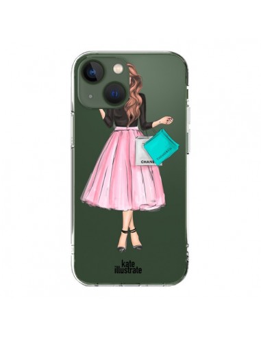 Cover iPhone 13 Shopping Time Trasparente - kateillustrate
