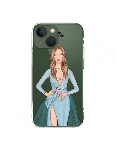 Coque iPhone 13 Cheers Diner Gala Champagne Transparente - kateillustrate