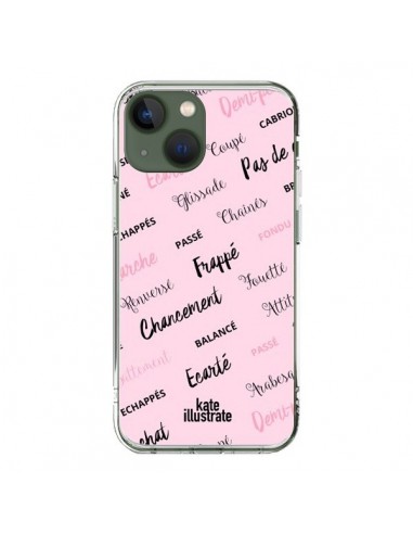 Coque iPhone 13 Ballerina Ballerine Mots - kateillustrate