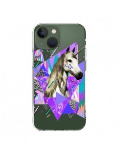 Coque iPhone 13 Licorne Unicorn Azteque Transparente -...