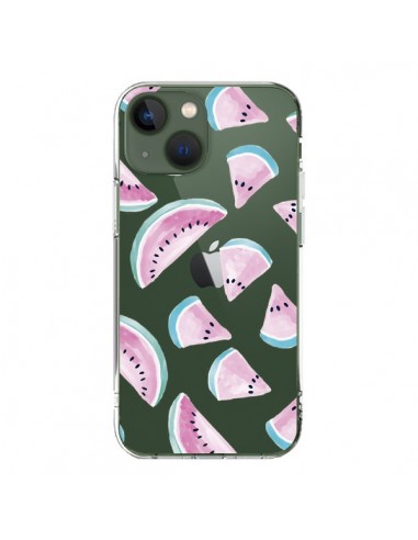 Coque iPhone 13 Pasteque Watermelon Fruit Ete Summer Transparente - Lisa Argyropoulos