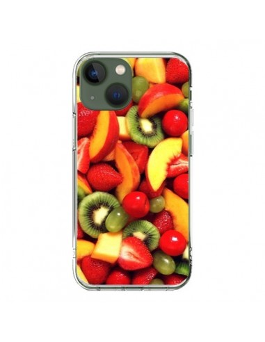 Coque iPhone 13 Fruit Kiwi Fraise - Laetitia