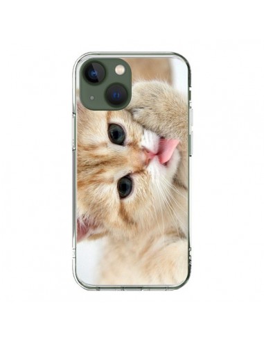 Coque iPhone 13 Chat Cat Tongue - Laetitia