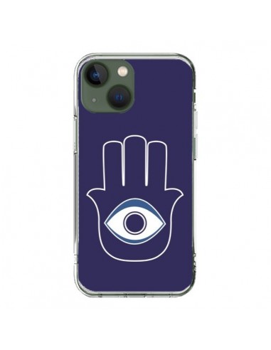 iPhone 13 Case Hand of Fatima  Eye Blue - Laetitia
