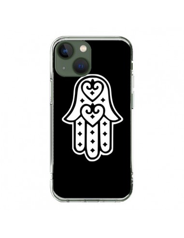 Coque iPhone 13 Main de Fatma Oeil Noir - Laetitia