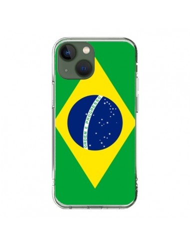 Cover iPhone 13 Bandiera Brasile - Laetitia
