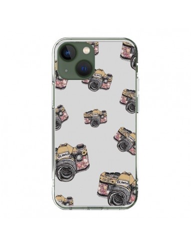 Coque iPhone 13 Appareil photo vintage Rose - Laetitia