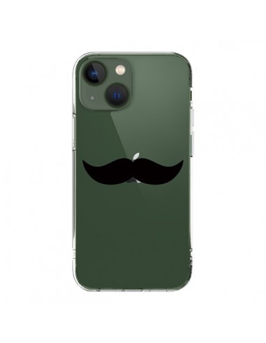 Coque iPhone 13 Moustache Movember Transparente - Laetitia