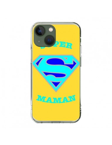 Coque iPhone 13 Super Maman Superman - Laetitia