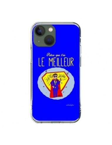 Coque iPhone 13 Le meilleur Papa Fête des Pères - Leellouebrigitte