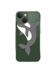 Coque iPhone 13 Orque Orca Ocean Transparente - Petit...