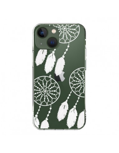 Coque iPhone 13 Attrape Rêves Blanc Dreamcatcher Triple Transparente - Petit Griffin