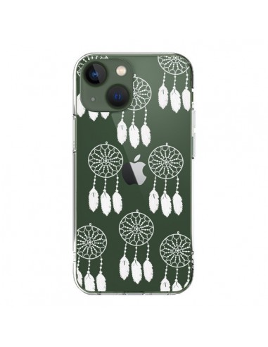 Coque iPhone 13 Attrape Rêves Blanc Dreamcatcher Mini Transparente - Petit Griffin