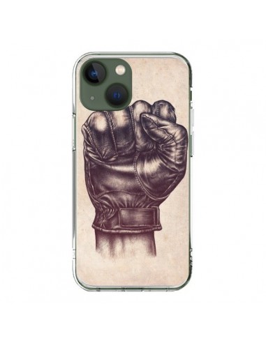 Coque iPhone 13 Fight Poing Cuir - Lassana