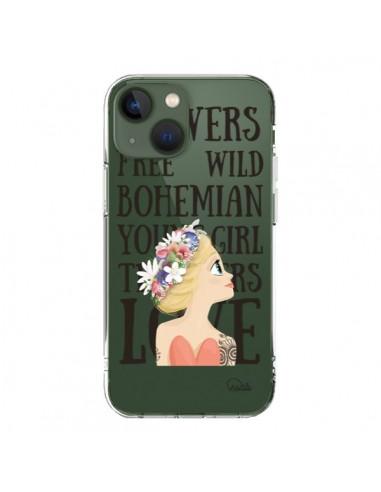 iPhone 13 Case Flowers Love Clear - Lolo Santo