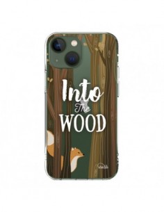 Cover iPhone 13 Into The Wild Volpe Legno Trasparente -...