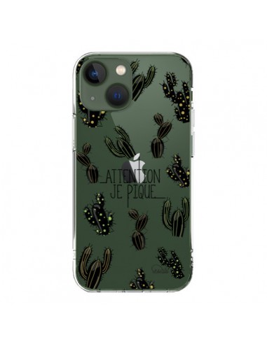 Coque iPhone 13 Cactus Je Pique Transparente - Lolo Santo