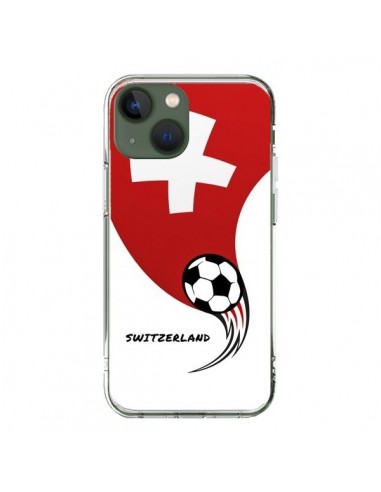 Coque iPhone 13 Equipe Suisse Switzerland Football - Madotta