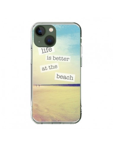Coque iPhone 13 Life is better at the beach Ete Summer Plage - Mary Nesrala