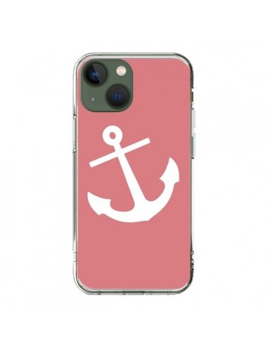 Coque iPhone 13 Ancre Corail - Mary Nesrala